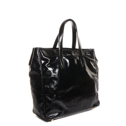 Saint Laurent Patent Medium Y-Mail Tote Black 3 of 7