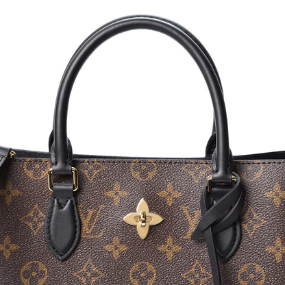 Louis Vuitton Monogram Flower Tote Black 7 of 10