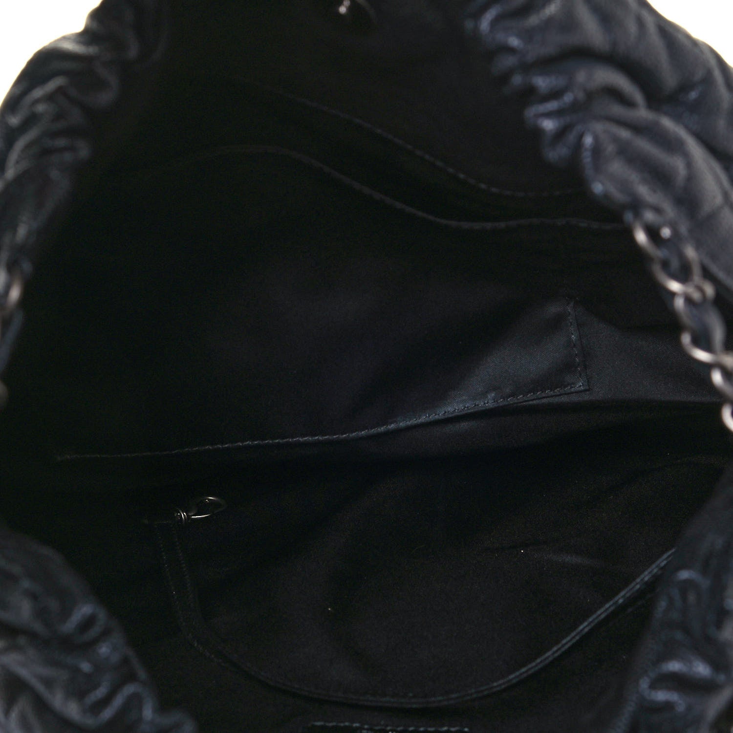 Chanel Distressed Glazed Caviar Quilted Large Elastic Tote Black 5 of 12