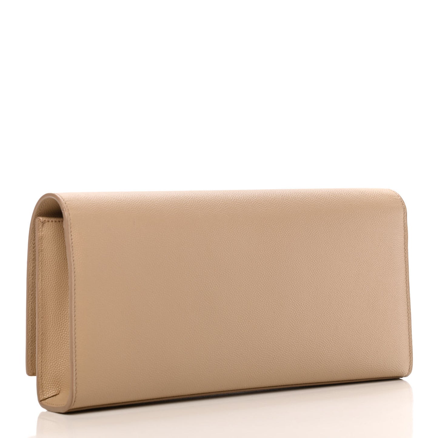 Grain De Poudre Classic Monogram Cassandre Clutch Dark Beige