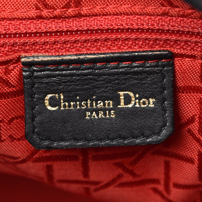 Christian Dior Lambskin Cannage Large Lady Dior Black 6 of 10
