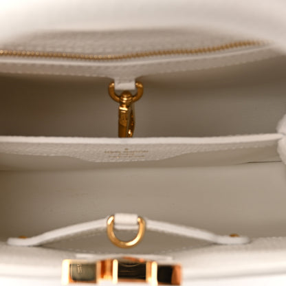 Louis Vuitton Taurillon Capucines BB Snow 5 of 9