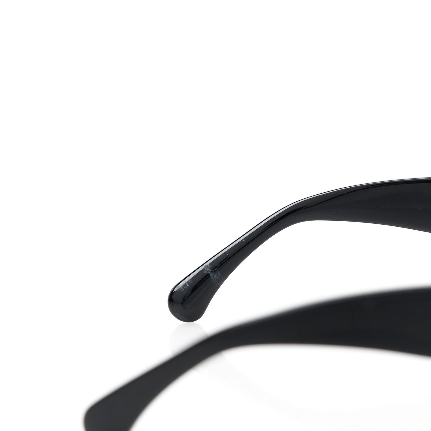 Acetate Tweed Wool CC Rectangle Sunglasses 5514 Black