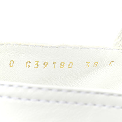 Chanel Lambskin Quilted Womens CC Stroll Sneakers 38 White 9 of 9
