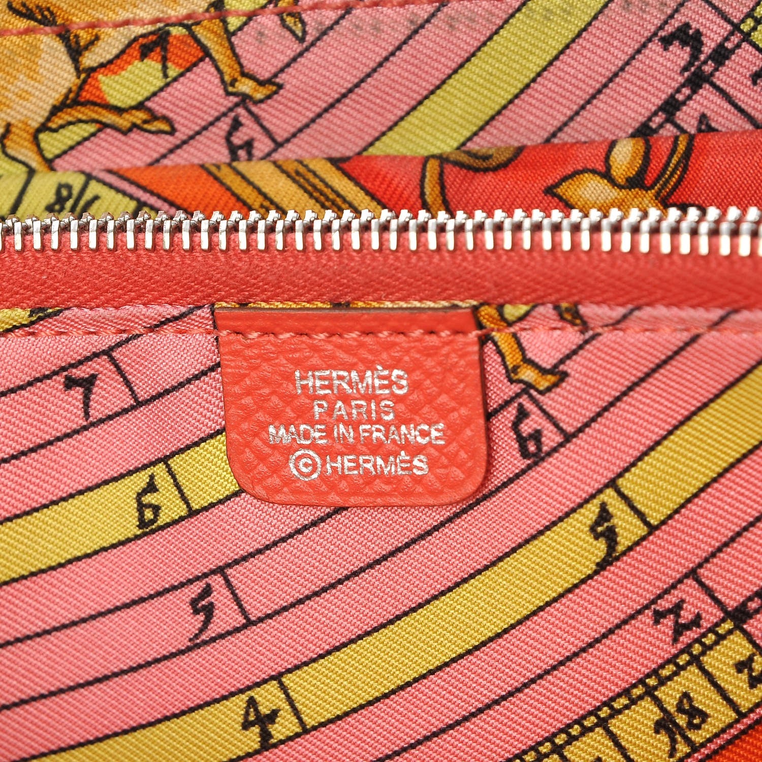 Hermes Epsom Silk'In Wallet Rose Jaipur 6 of 15