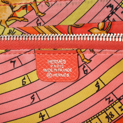 Hermes Epsom Silk'In Wallet Rose Jaipur 6 of 15