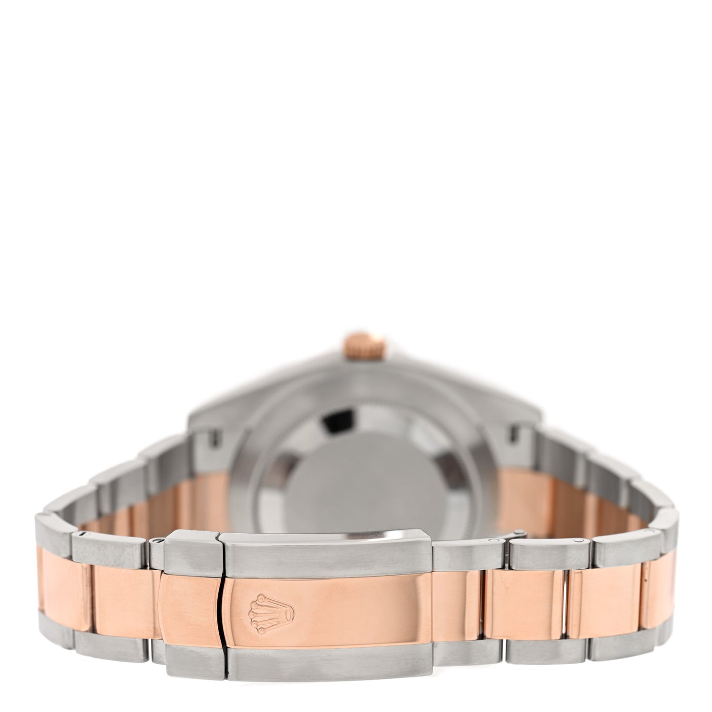Stainless Steel 18K Everose Gold 41mm Oyster Perpetual Wimbledon Datejust Watch Slate 126331