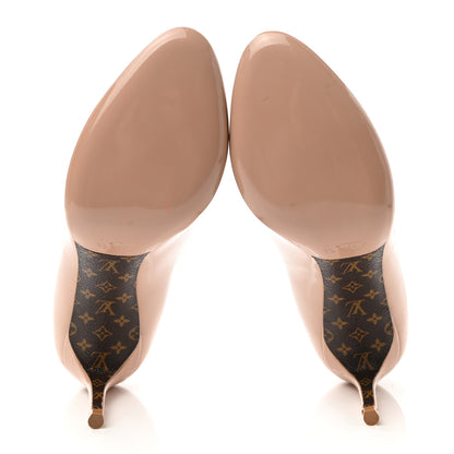 Louis Vuitton Patent Monogram Pumps 36 Nude 5 of 9