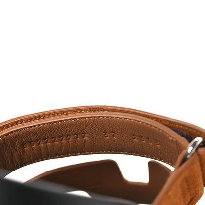 Hermes Suede Goatskin Womens Chypre Sandals 37 Naturel 8 of 9