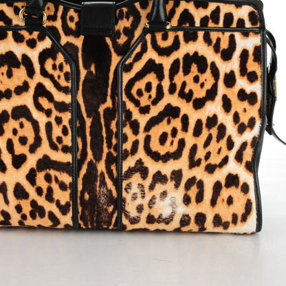 Saint Laurent Pony Hair Leopard Print Large Cabas Chyc Black 8 of 8