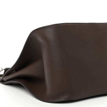 Hermes Taurillon Clemence Jypsiere 34 Chocolate 9 of 11