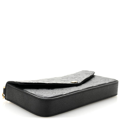 Louis Vuitton Empreinte Pochette Felicie Chain Wallet Black 4 of 10