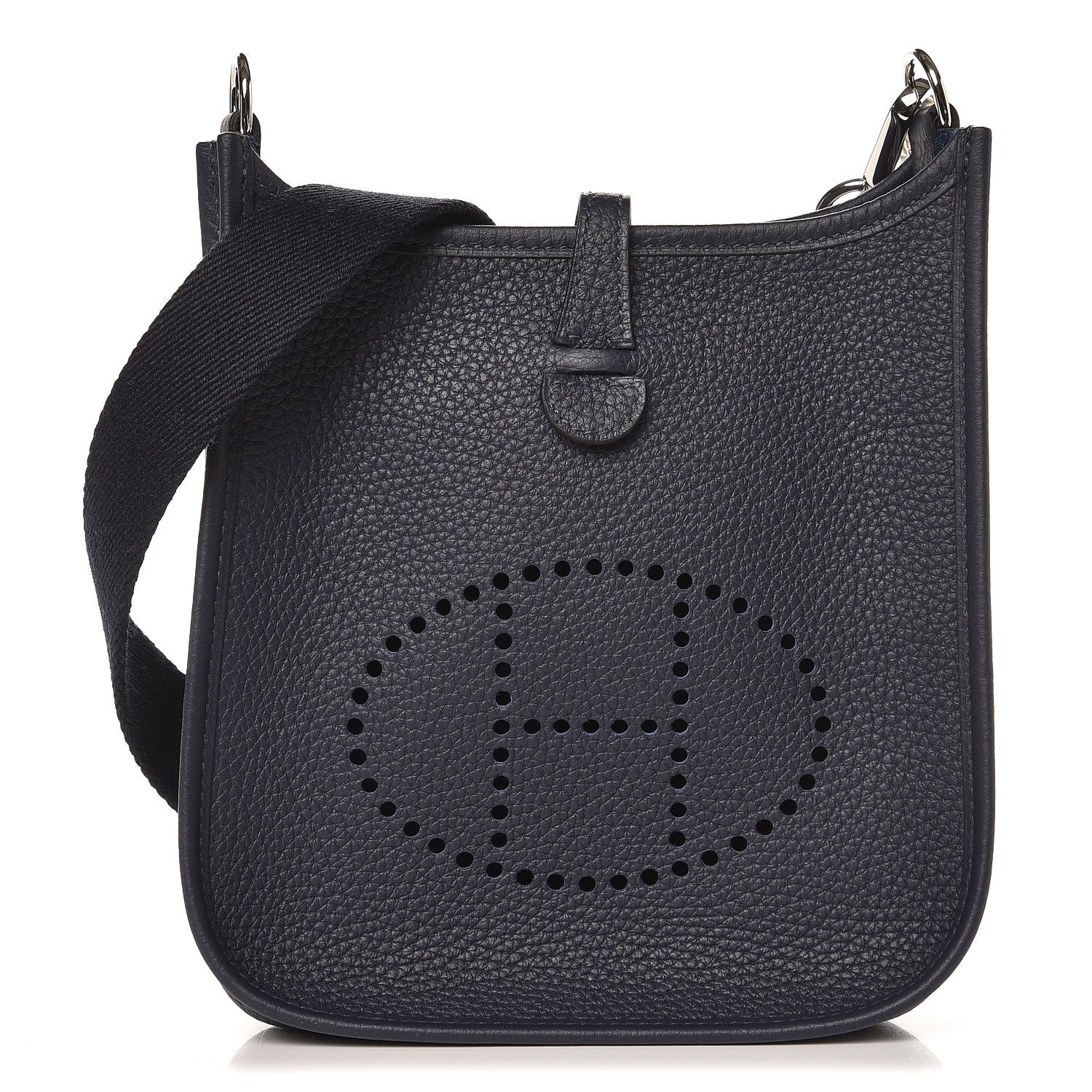 Hermes Taurillon Clemence Evelyne TPM Bleu Nuit 1 of 9