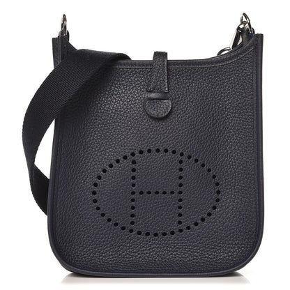 Hermes Taurillon Clemence Evelyne TPM Bleu Nuit 1 of 9
