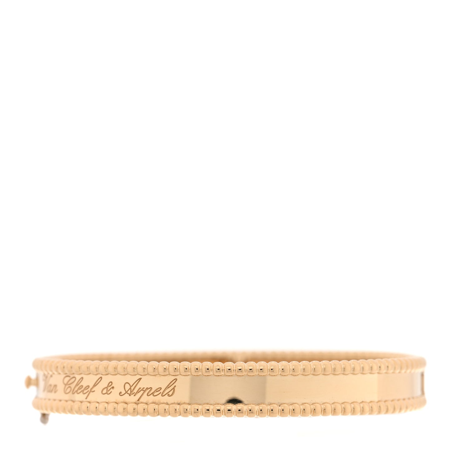 18K Yellow Gold Perlee Signature Bangle Bracelet S