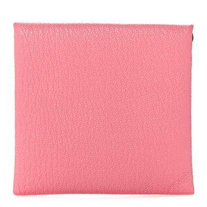 Hermes Chevre Mysore Verso Bastia Coin Purse Rose Confetti Brique 1 of 8