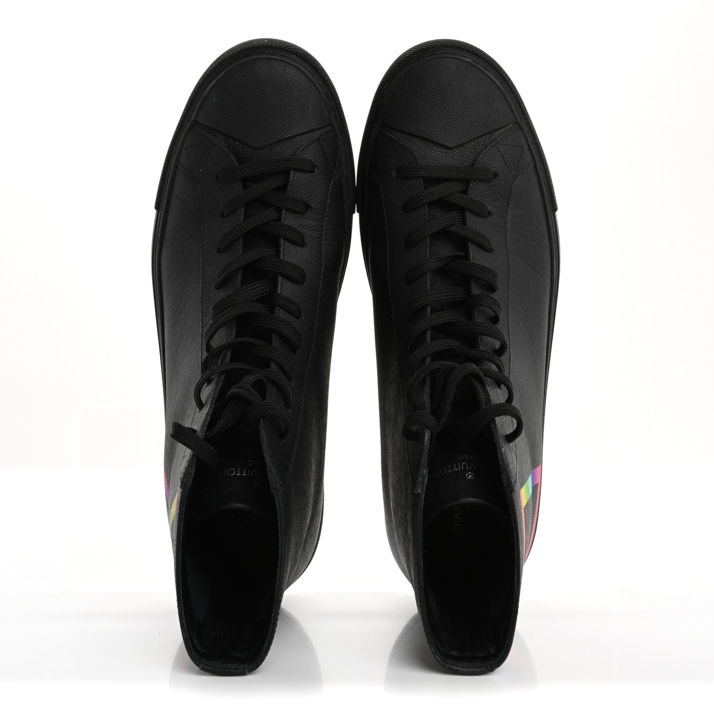 Calfskin LV Tattoo Sneaker Boots 8 Black