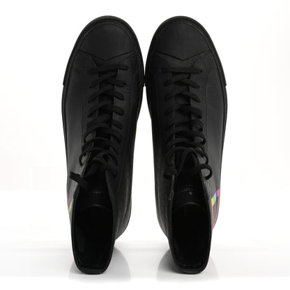 Louis Vuitton Calfskin LV Tattoo Sneaker Boots 8 Black 2 of 14