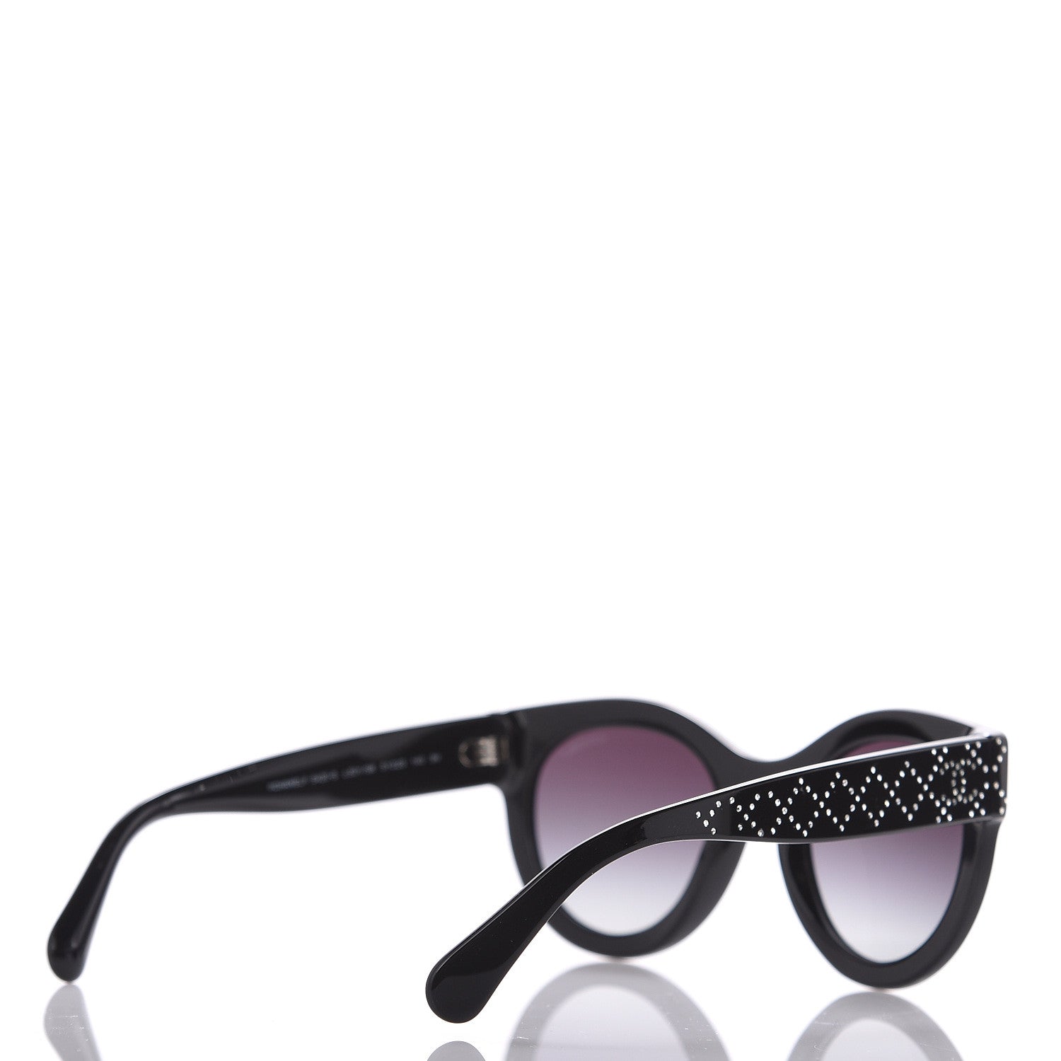 Chanel Crystal CC Sunglasses 5420-B Black 4 of 7