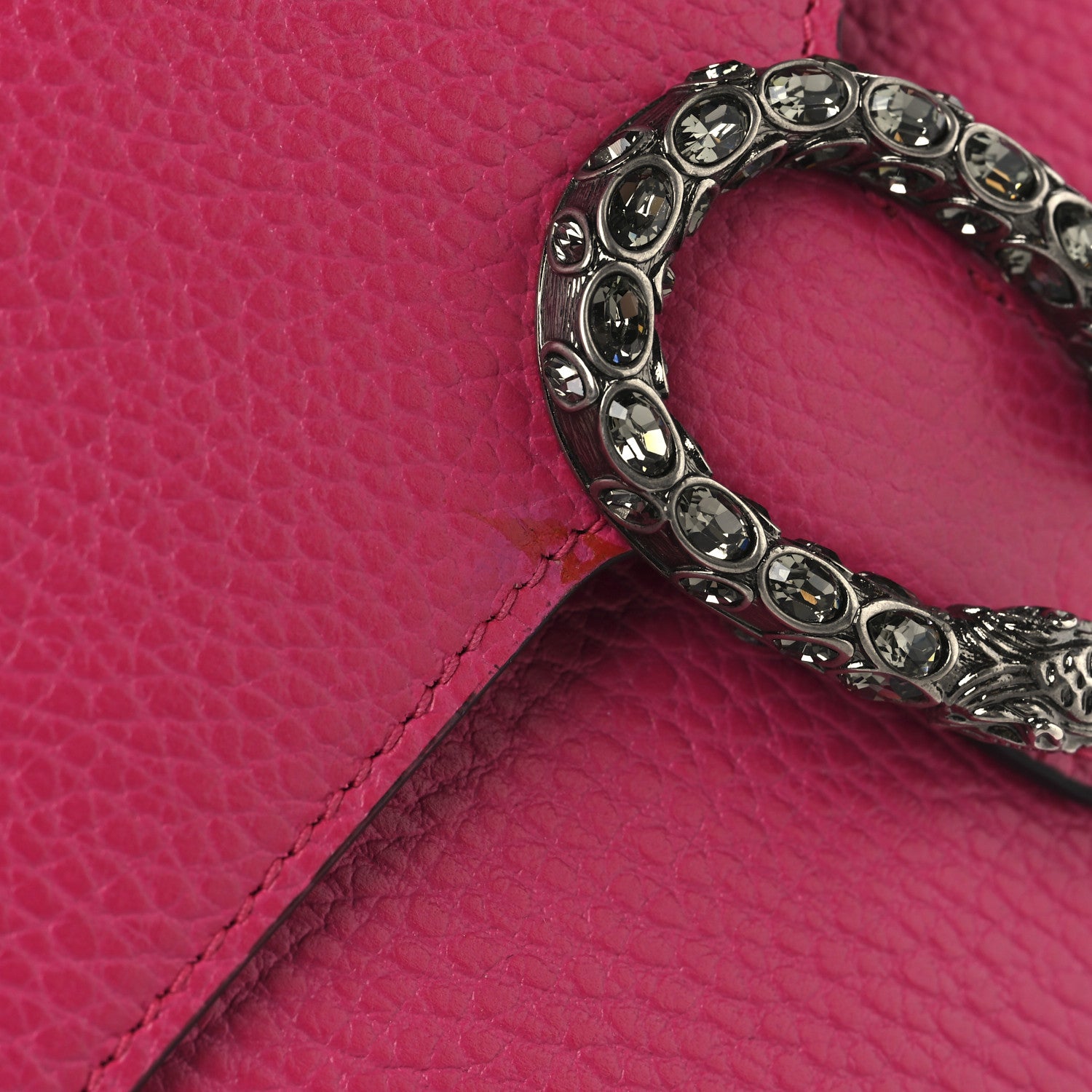 Gucci Dollar Calfskin Crystal Mini Dionysus Chain Wallet Box Pink 12 of 12