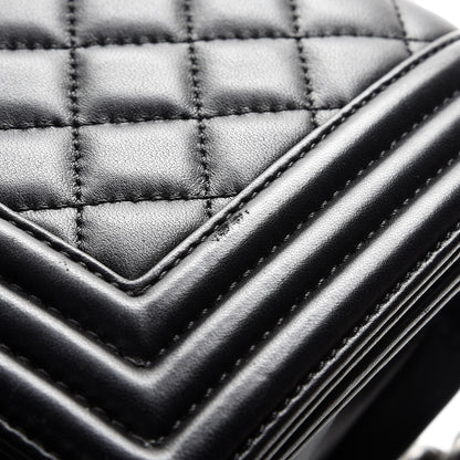Chanel Lambskin Quilted Medium Boy Flap Black 9 of 12