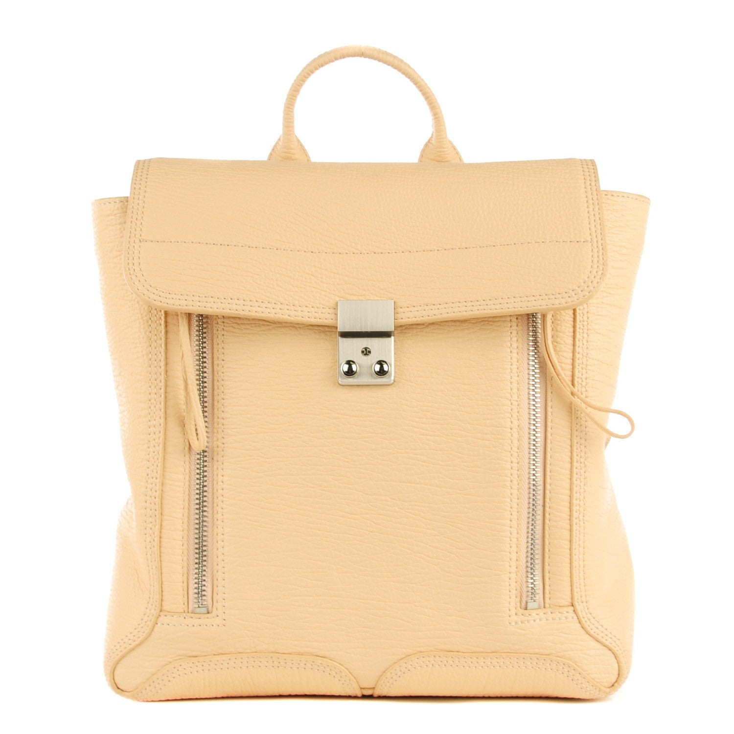 3.1 Phillip Lim 3.1 Textured Calfskin Pashli Backpack Buff 1 of 8