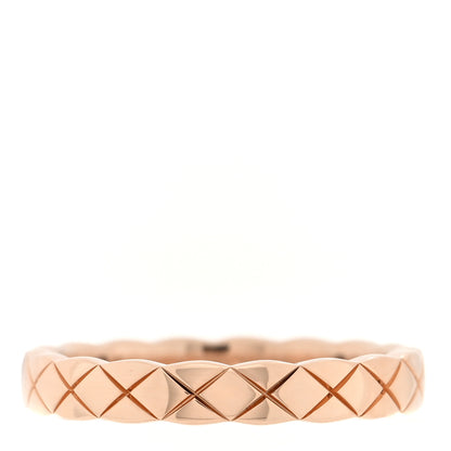 Chanel 18K Beige Gold Mini Coco Crush Ring 52 6 1 of 5
