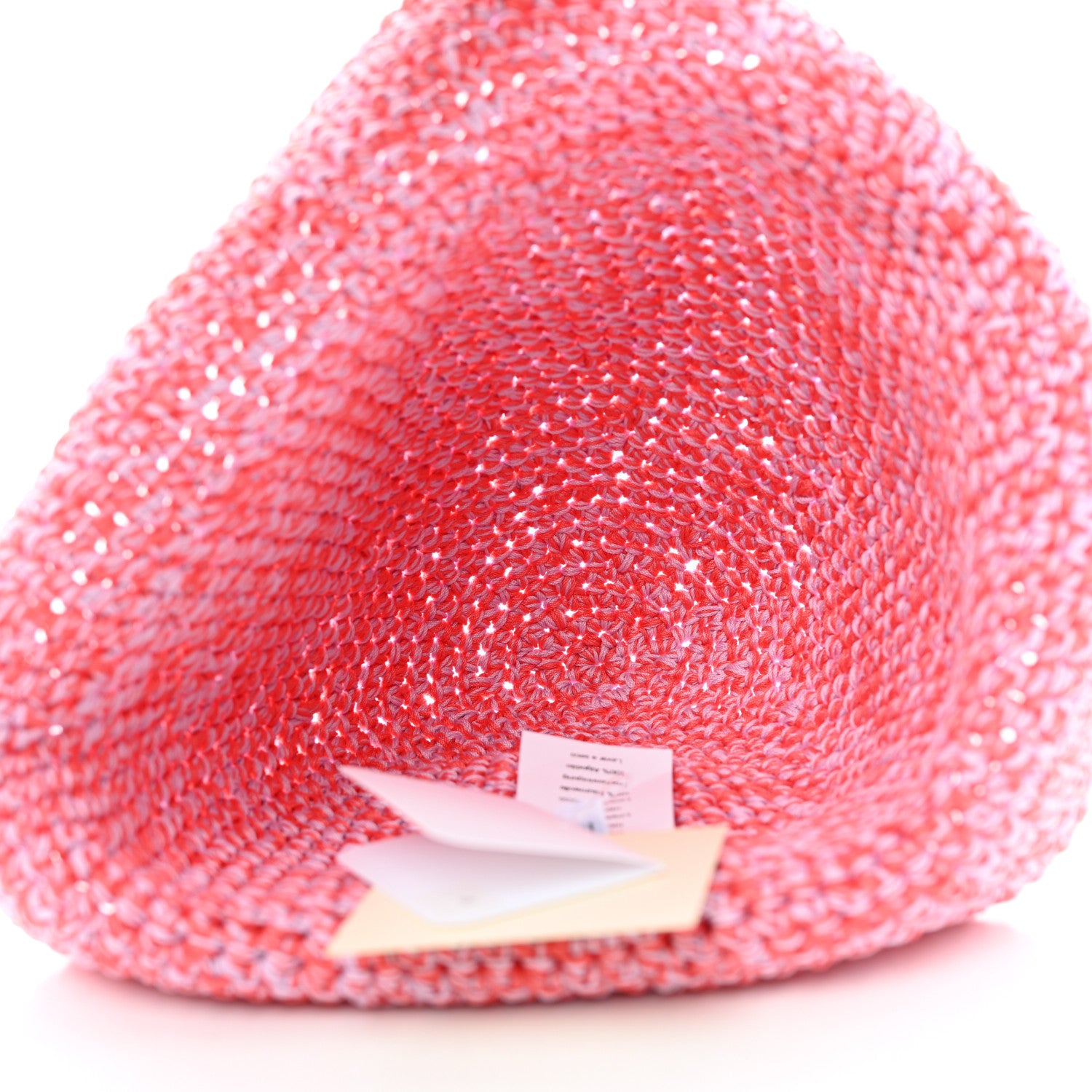 Hermes Cotton Crochet Gigi Bucket Hat M Rose Lilas 7 of 10