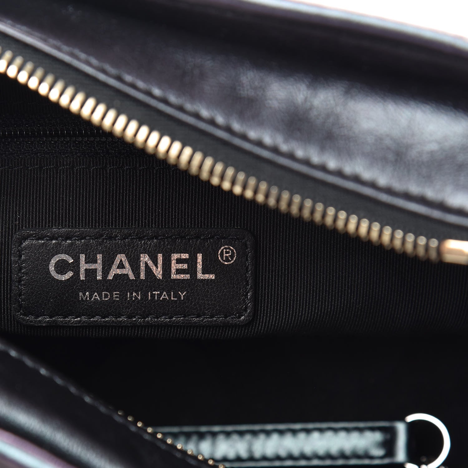 Chanel Iridescent Aged Calfskin Quilted Small Gabrielle Hobo Black 5 of 10