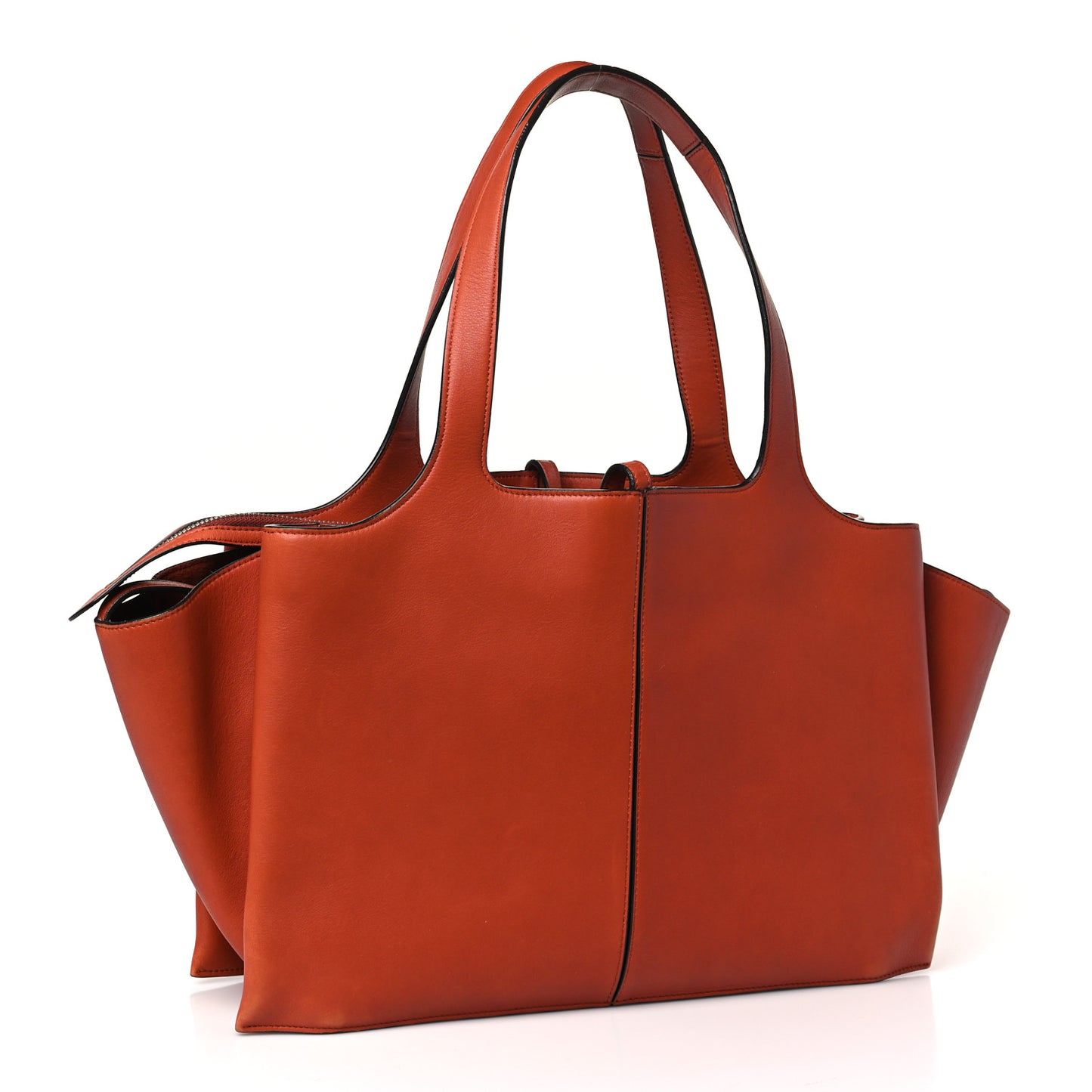 Calfskin Medium Tri-Fold Bag Brick