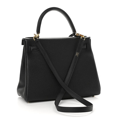 Hermes Togo Kelly Retourne 28 Black 2 of 8