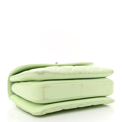 Chanel Lambskin Quilted Small Trendy CC Flap Dual Handle Bag Light Green 4 of 10