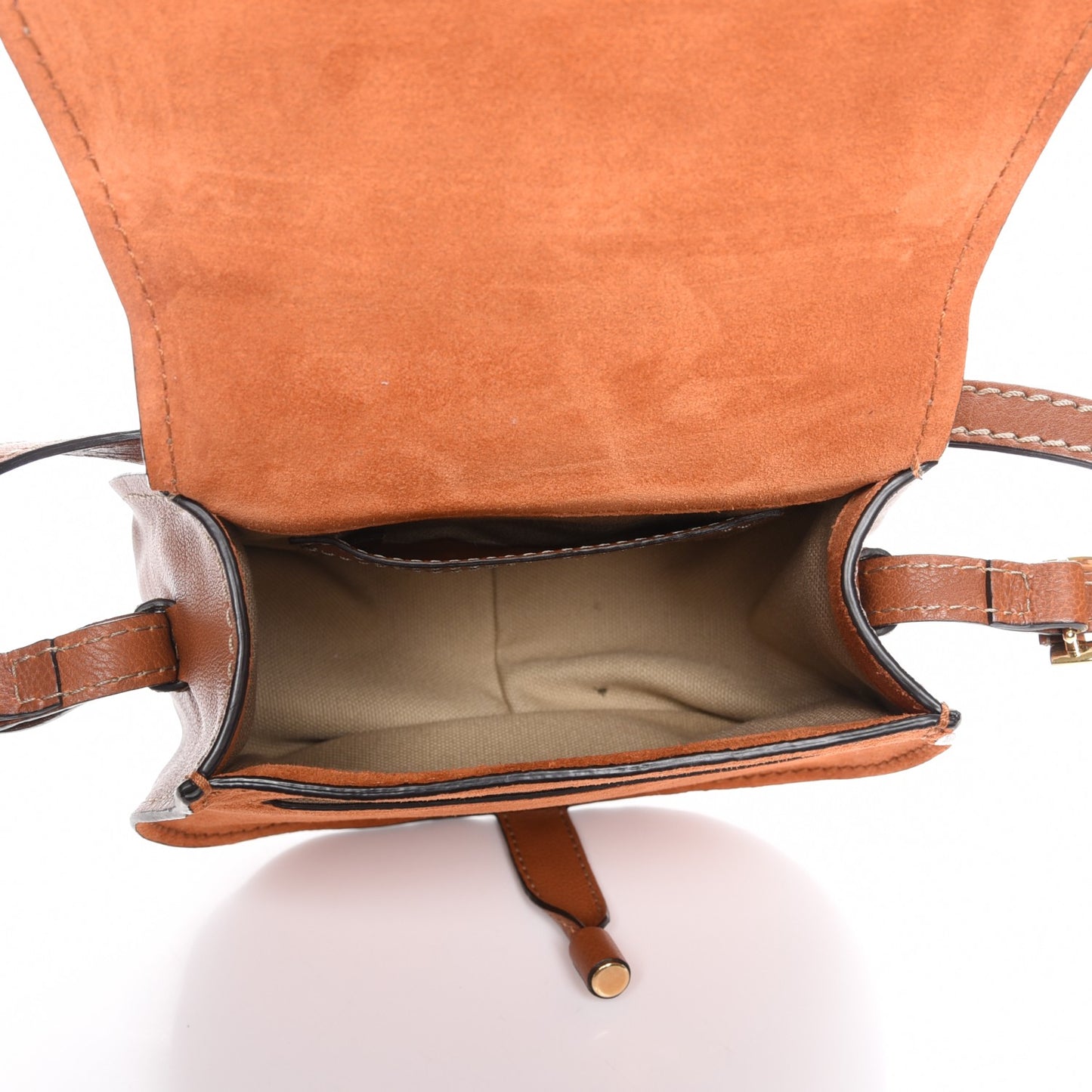 Calfskin Mini Marcie Nude Crossbody Bag Classic Tobacco