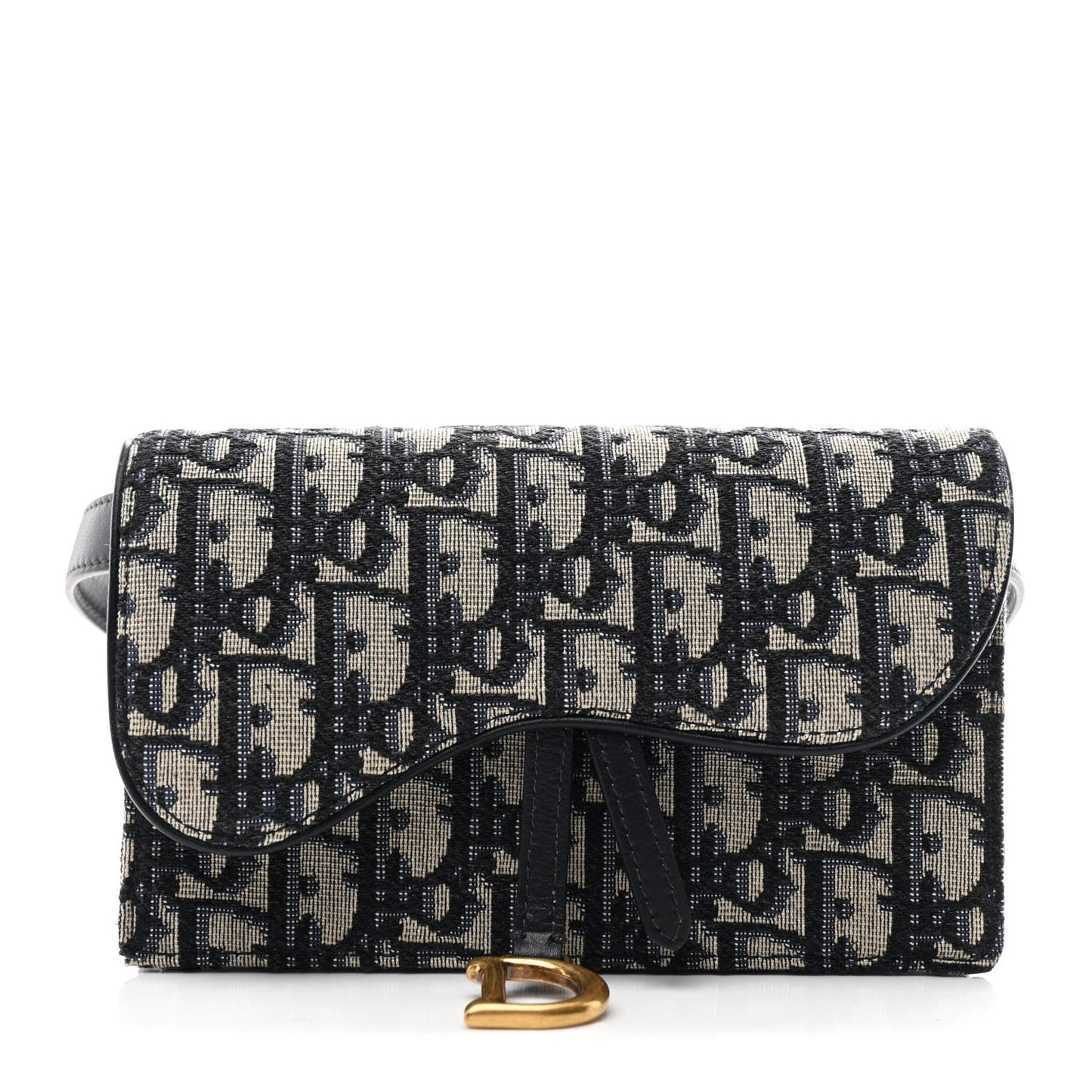 Oblique Saddle Belt Bag Blue