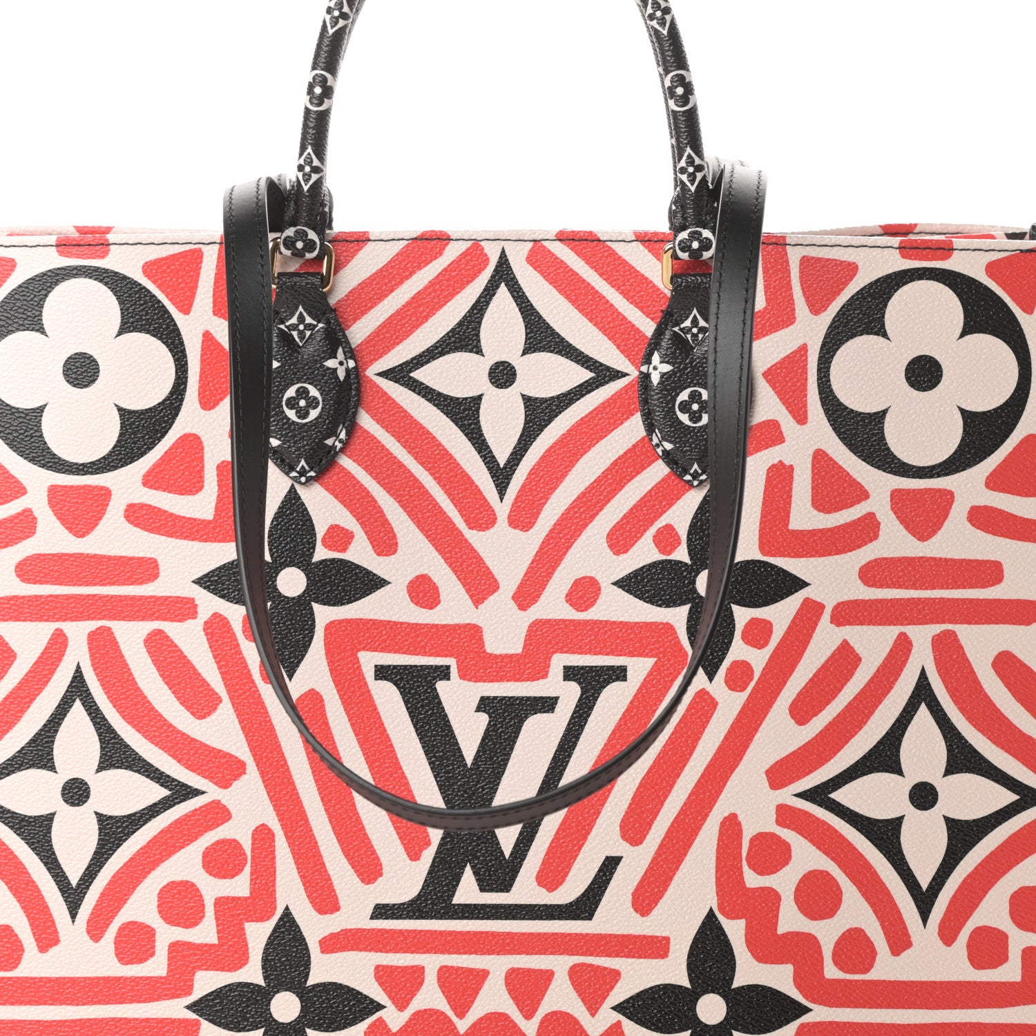 Louis Vuitton Monogram Giant Crafty Onthego GM Creme Rouge Black 8 of 12