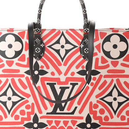 Louis Vuitton Monogram Giant Crafty Onthego GM Creme Rouge Black 8 of 12