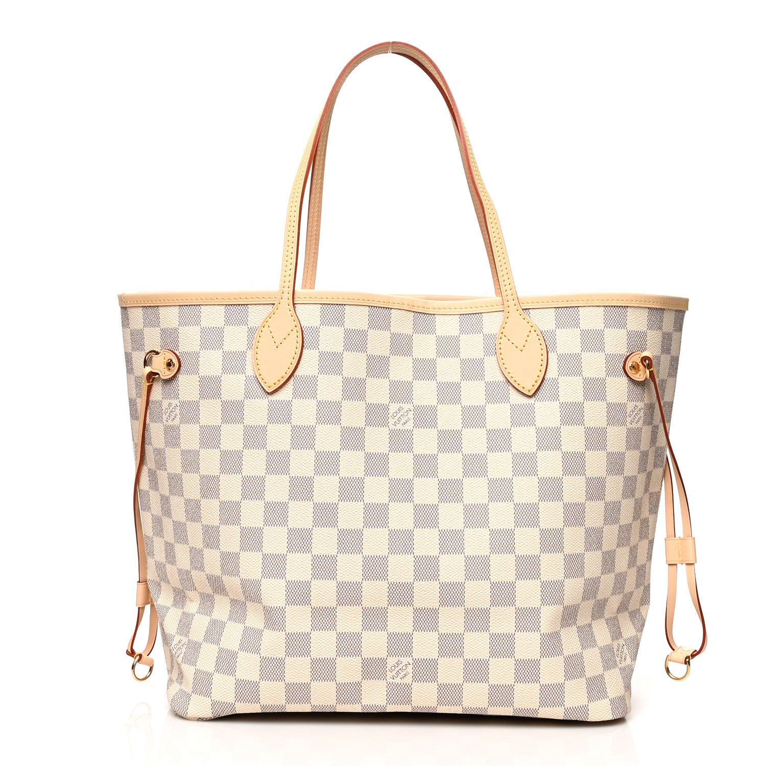 Louis Vuitton Damier Azur Neo Neverfull MM Rose Ballerine 3 of 11