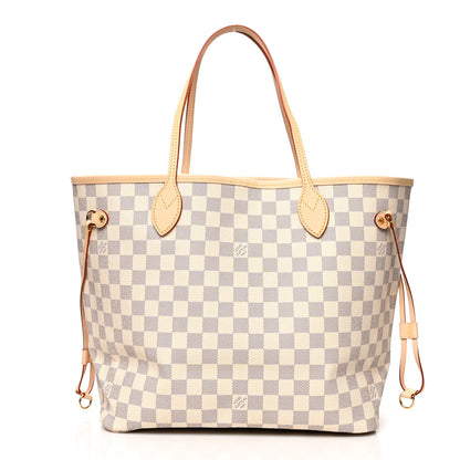 Louis Vuitton Damier Azur Neo Neverfull MM Rose Ballerine 3 of 11