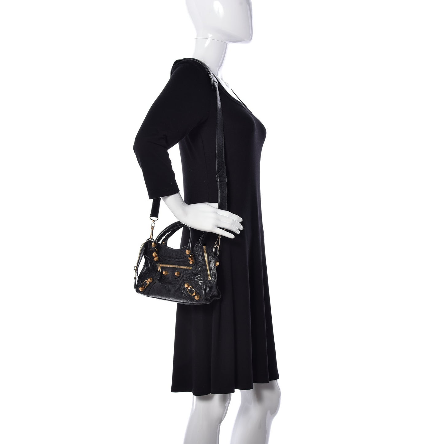 Agneau Giant 12 Gold Hardware Mini City Black