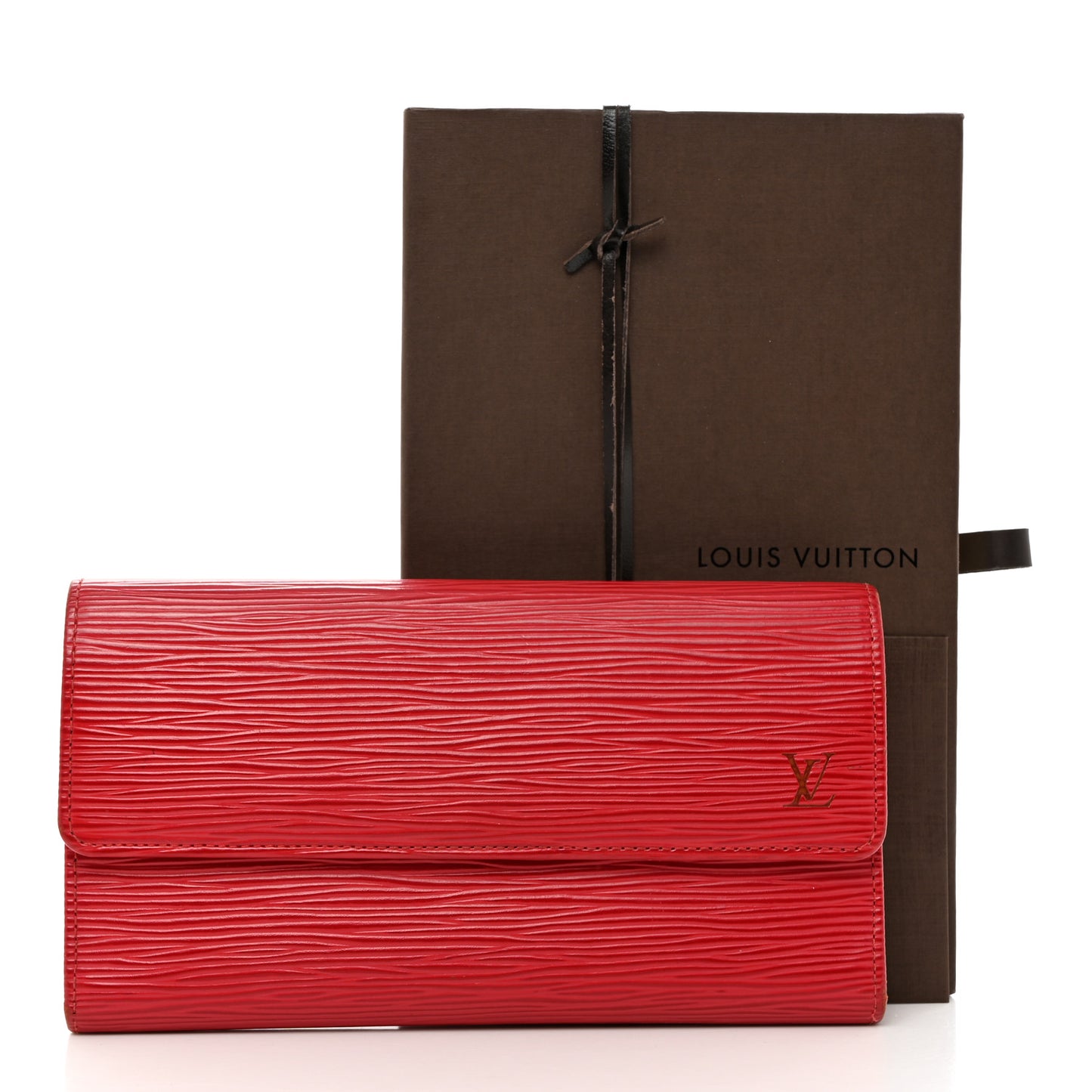 Epi Porte Tresor International Wallet Castillan Red