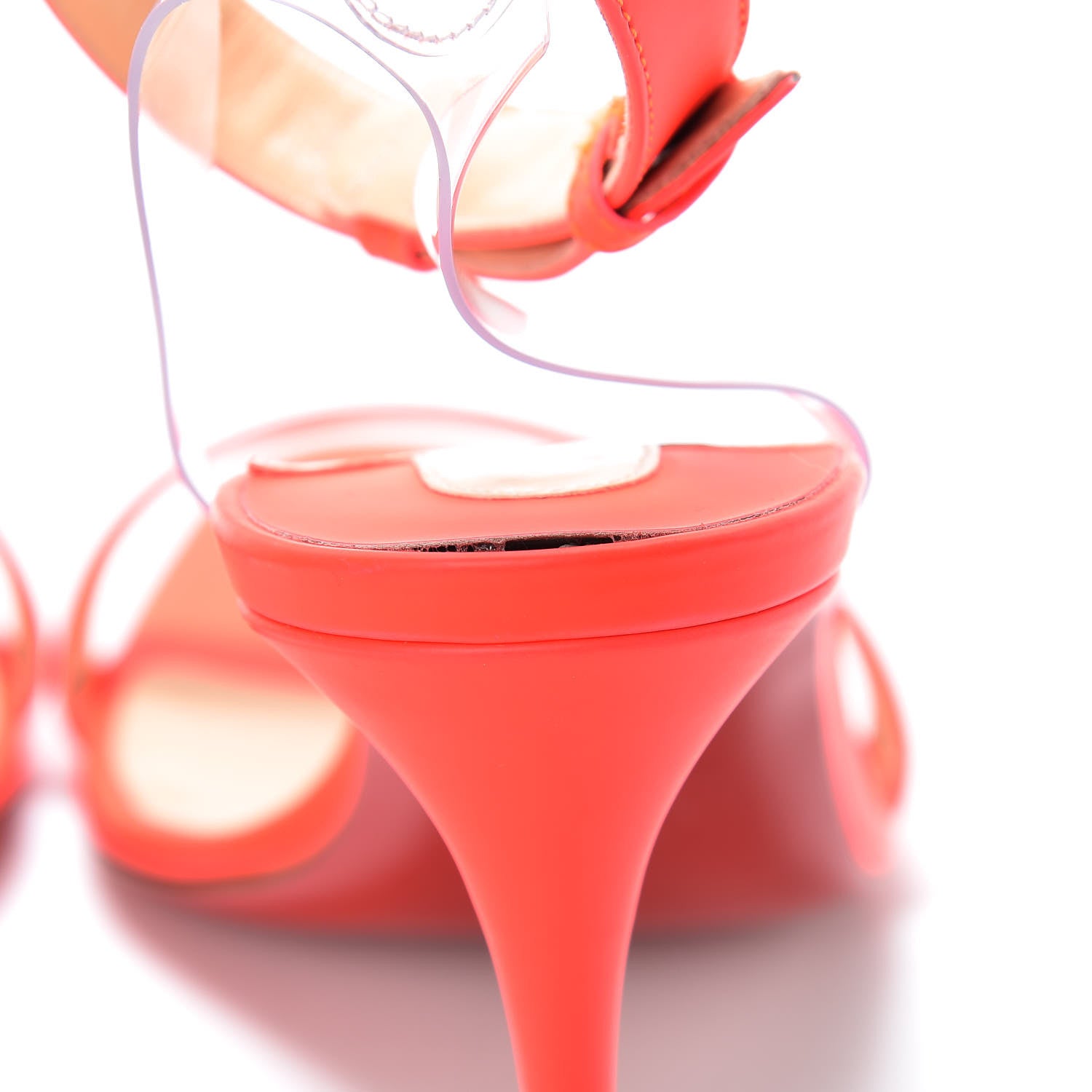 Christian Louboutin Fluo Matt PVC Jonatina 100 Sandals 38 Bikini 9 of 12