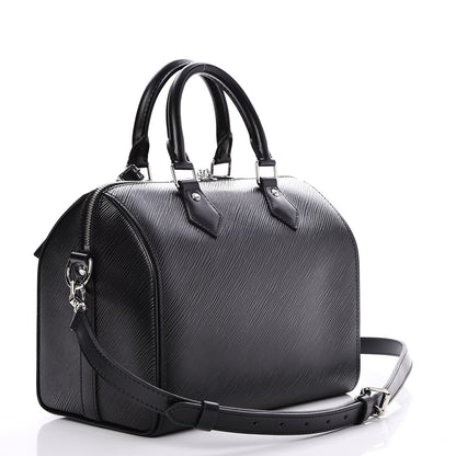 Louis Vuitton Epi Speedy Bandouliere 25 Black 4 of 11