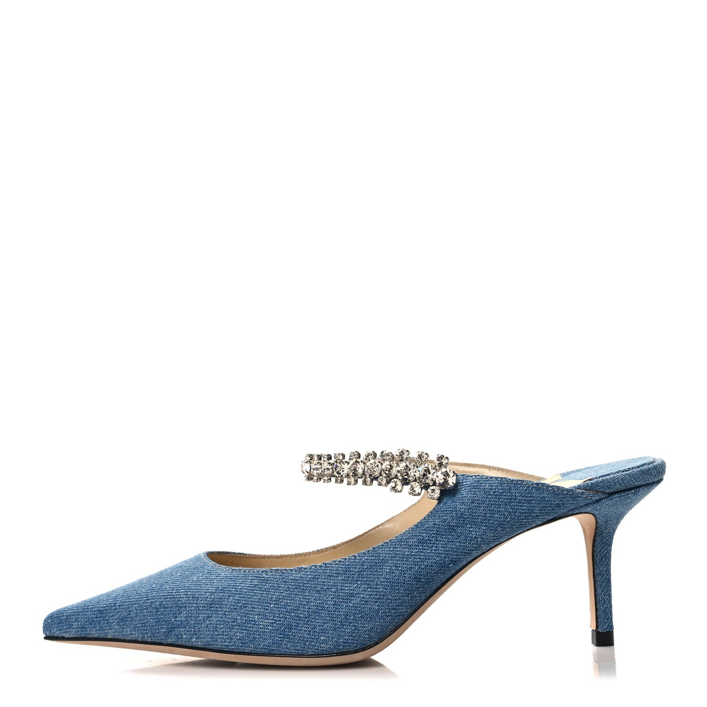 Denim Crystal Bing 65 Pumps 38 Blue