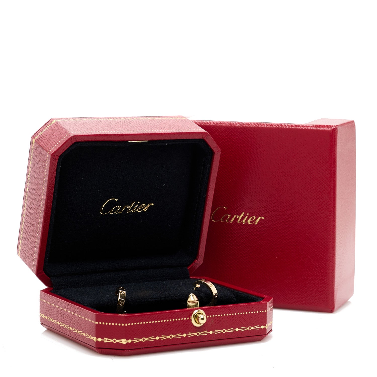 Cartier 18K Yellow Gold Small LOVE Hoop Earrings 6 of 6