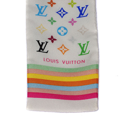 Louis Vuitton Silk Monogram Multicolor Bandeau White 5 of 5