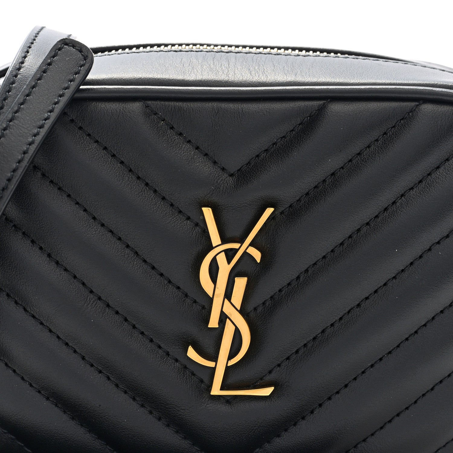 Saint Laurent Calfskin Matelasse Monogram Lou Belt Bag Black Black 7 of 9
