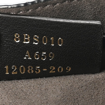 Fendi Vitello Liberty F is Fendi Bi-Color FF 1974 Embossed Mini Mon Tresor Bucket Bag Maya Black 7 of 10