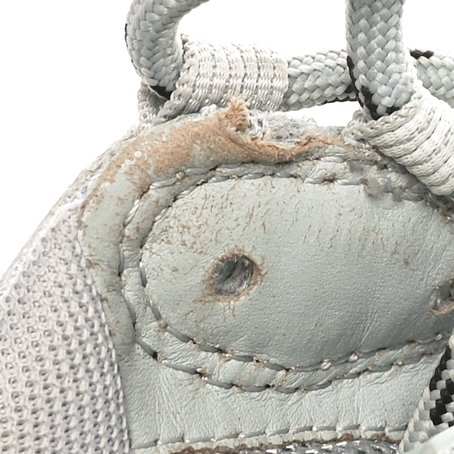 Fabric Mesh Clear Sole Womens Triple S Sneakers 39 Pearl Grey