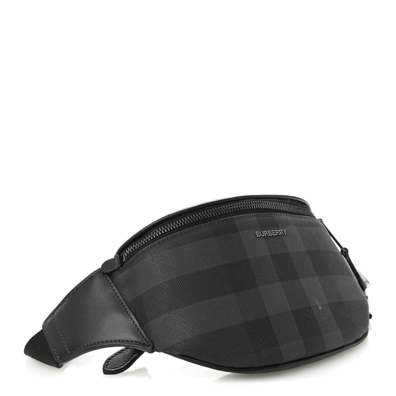 Burberry E-canvas Check Cason Bum Bag Charcoal 4 of 12
