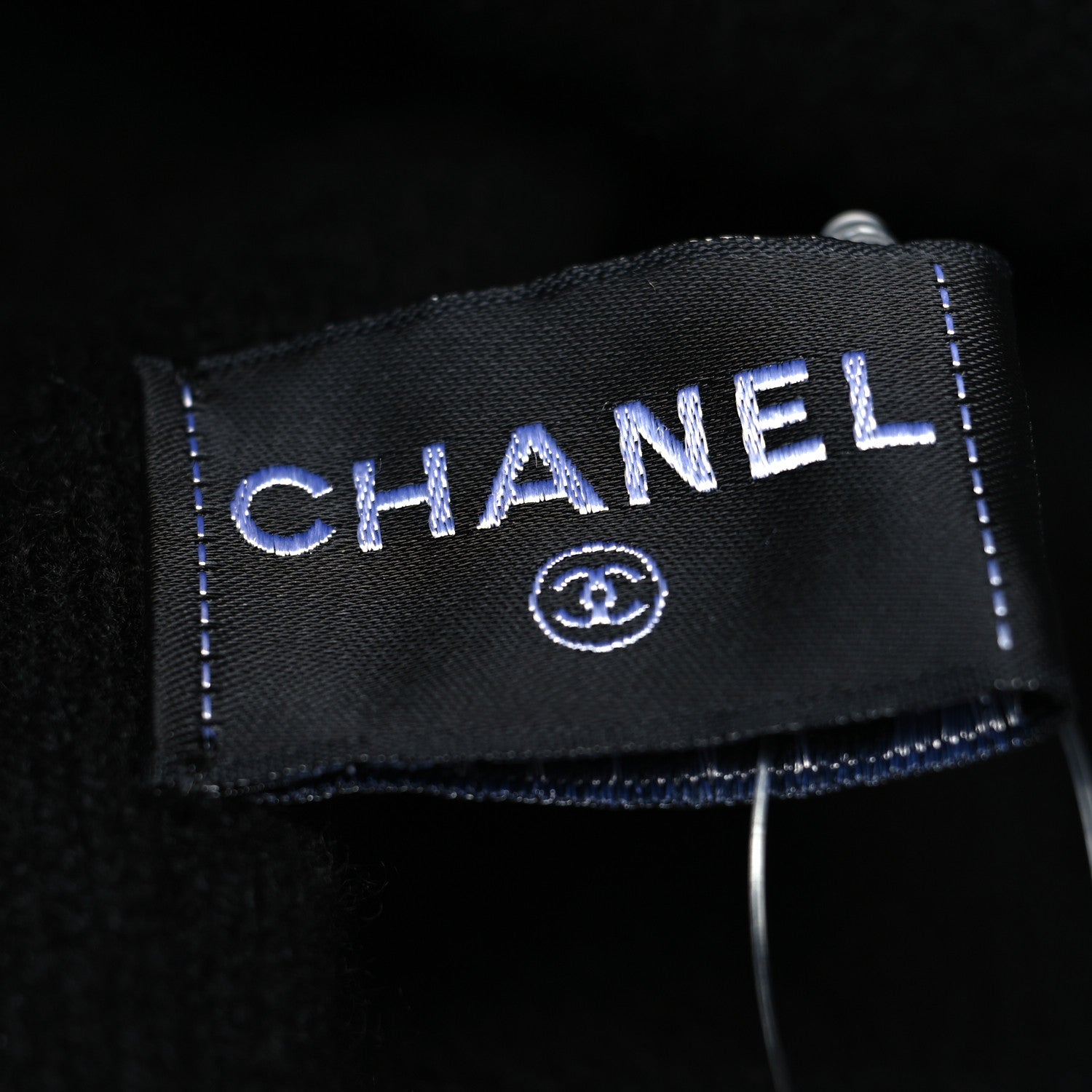 Chanel Cashmere Tweed CC Beanie Hat Black Multicolor 5 of 5